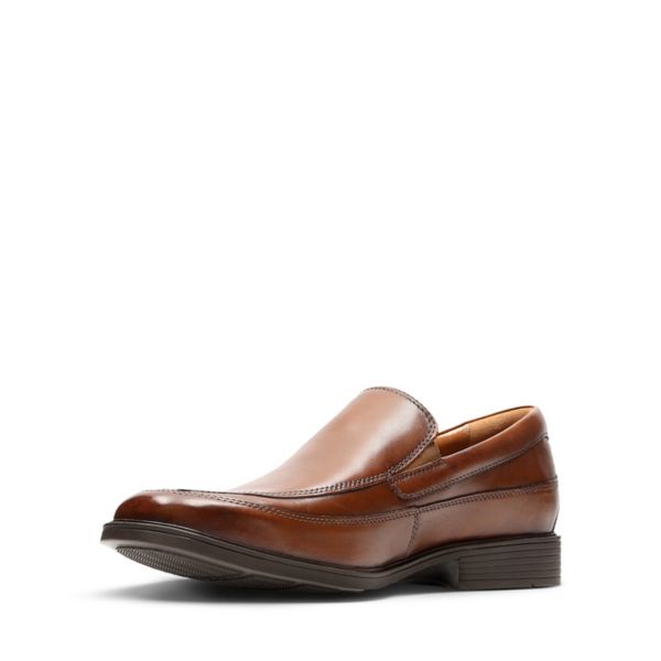 Clarks Mens Tilden Free Loafers Dark Brown | CA-9431275